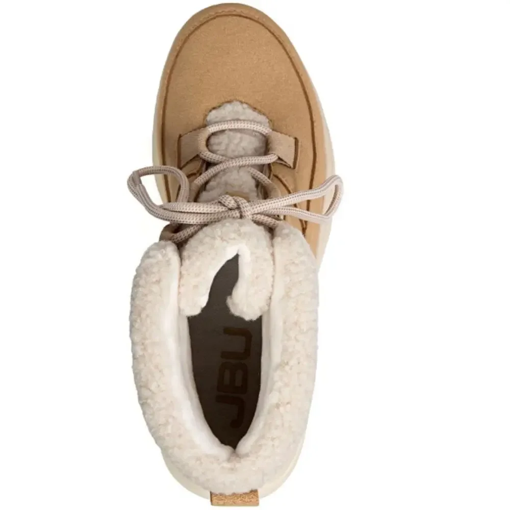 NEW JBU Women's Freeze Round Toe Winter Boots Tan Size 6.5M
